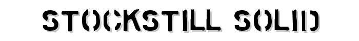 Stockstill Solid font